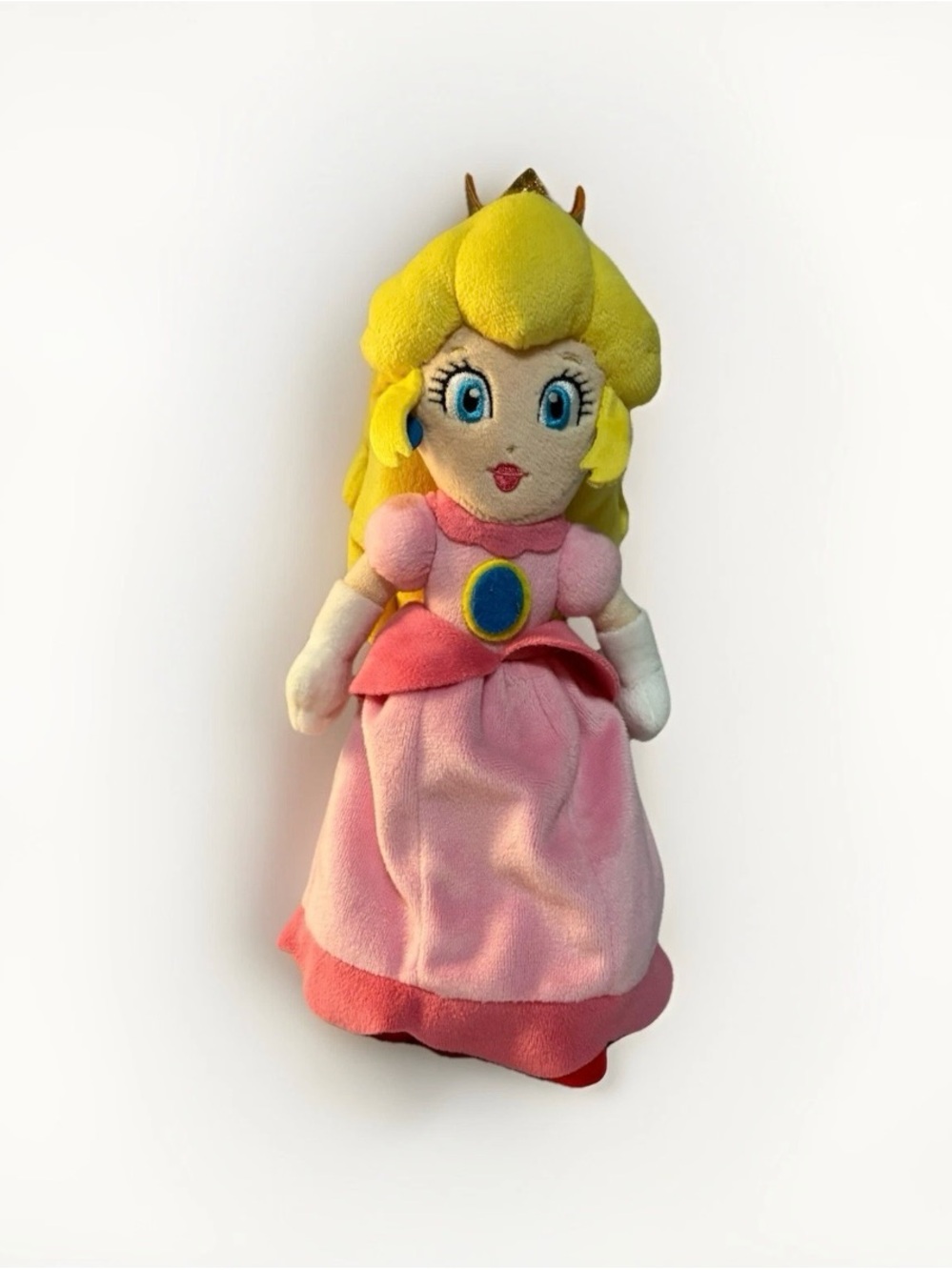 Nintendo Princess Peach Plush Doll - Pink, Yellow, Blue